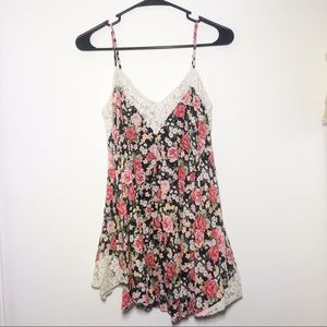 Floral spaghetti strap blouse